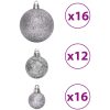 Julgranskulor 100 st grå 3/4/6 cm vidaXL – miniatyr 5