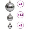 Julgranskulor 100 st grå 3/4/6 cm vidaXL – miniatyr 6