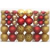 Julgranskulor 100 st guld och vinröd 3/4/6 cm vidaXL – miniatyr 2