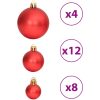 Julgranskulor 100 st guld och vinröd 3/4/6 cm vidaXL – miniatyr 7