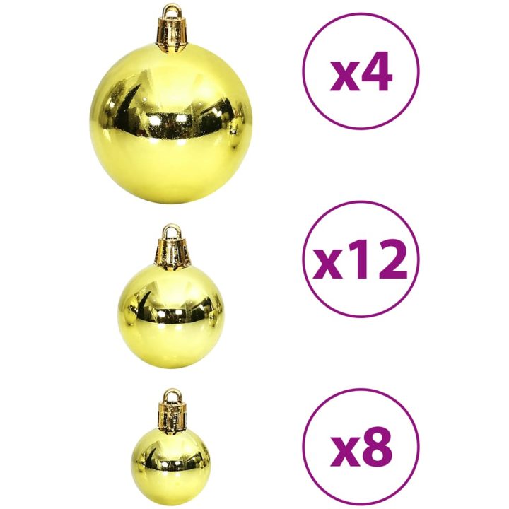 Julgranskulor 100 st ljusgrön 3/4/6 cm vidaXL – bild 6