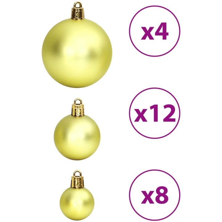 Julgranskulor 100 st ljusgrön 3/4/6 cm vidaXL – bild 7