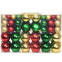 Julgranskulor 100 st röd/guld/grön vidaXL