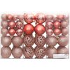 Julgranskulor 100 st rosa och rosenrött 3/4/6 cm vidaXL – miniatyr 3