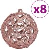 Julgranskulor 100 st rosa och rosenrött 3/4/6 cm vidaXL – miniatyr 4