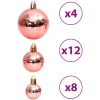 Julgranskulor 100 st rosa och rosenrött 3/4/6 cm vidaXL – miniatyr 6