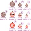 Julgranskulor 100 st rosa och rosenrött 3/4/6 cm vidaXL – miniatyr 8