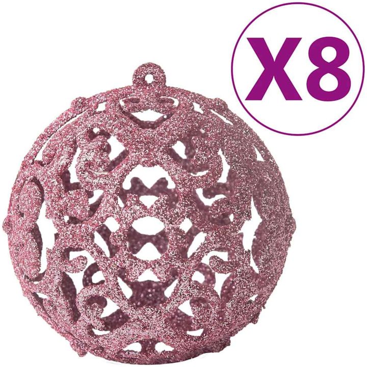 Julgranskulor 100 st rosa vidaXL – bild 4