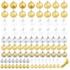 Julgranskulor 100 st silver/guld vidaXL – miniatyr 2
