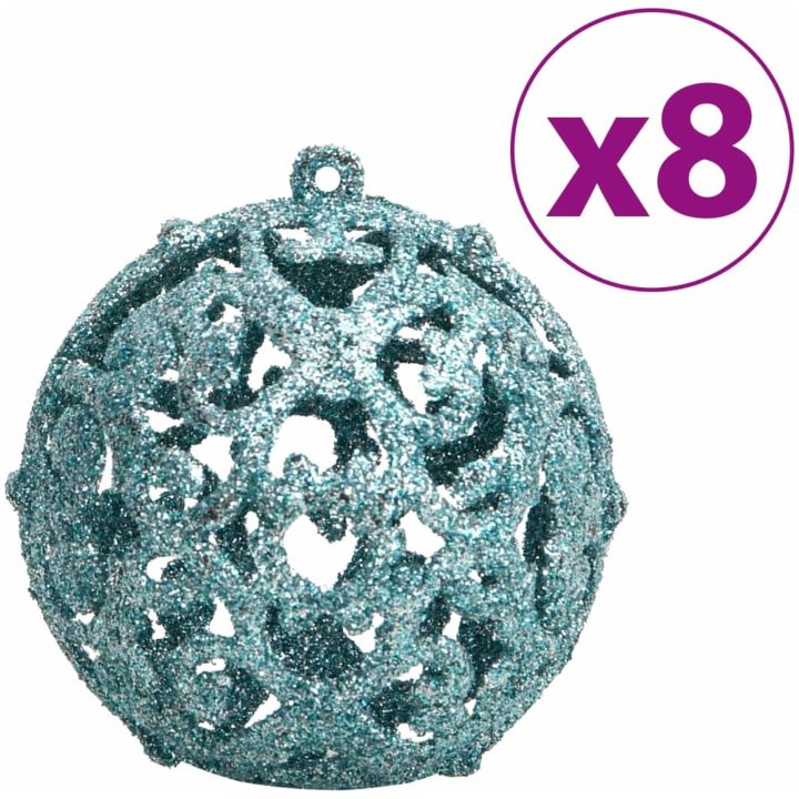 Julgranskulor 100 st turkos 3/4/6 cm vidaXL – bild 4