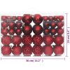 Julgranskulor 100 st vinröd 3/4/6 cm vidaXL – miniatyr 9