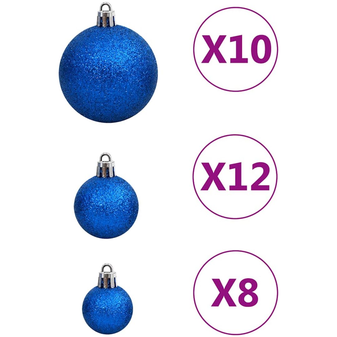 Julgranskulor 111 delar blå polystyren vidaXL – bild 7
