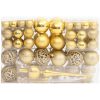 Julgranskulor 111 delar guld polystyren vidaXL – miniatyr 2