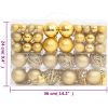 Julgranskulor 111 delar guld polystyren vidaXL – miniatyr 12