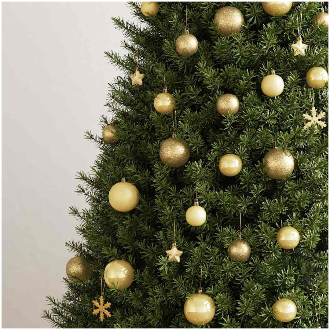 Julgranskulor 111 delar guld polystyren vidaXL – bild 3