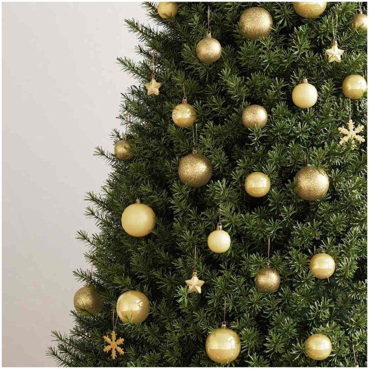 Julgranskulor 111 delar guld polystyren vidaXL – bild 3