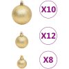 Julgranskulor 111 delar guld polystyren vidaXL – miniatyr 8