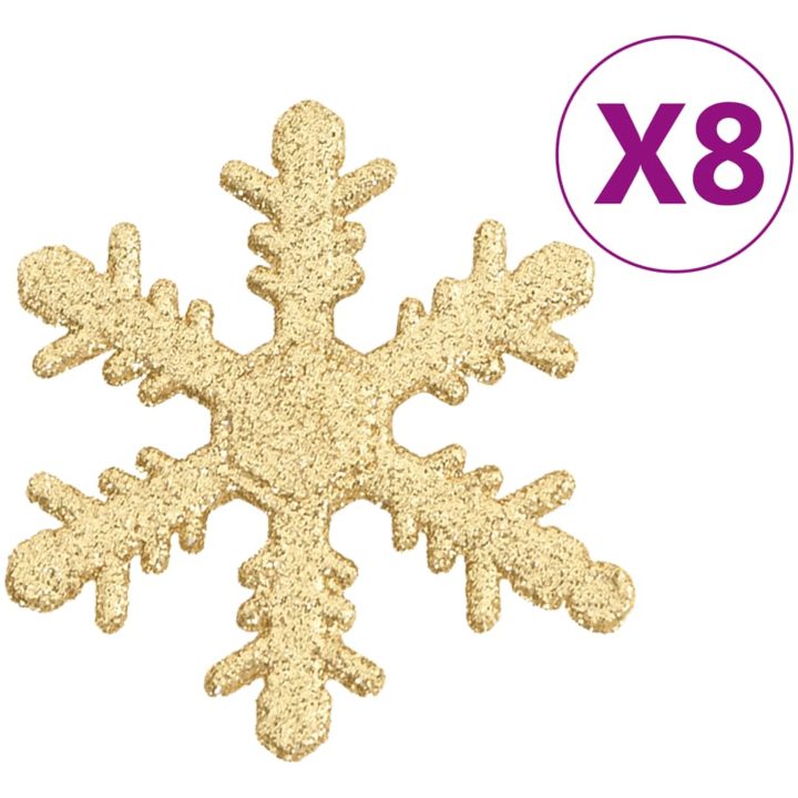 Julgranskulor 111 delar guld polystyren vidaXL – bild 10