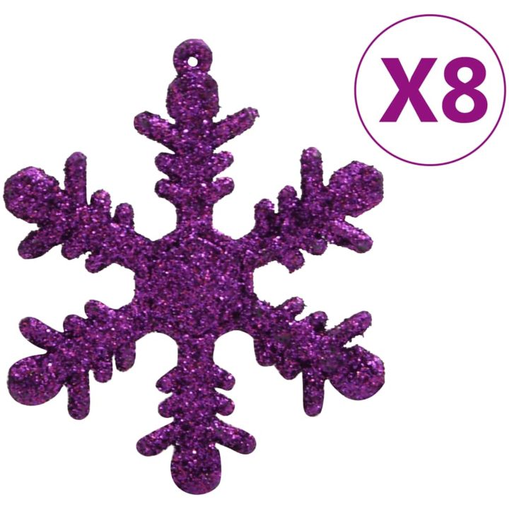 Julgranskulor 111 delar lila polystyren vidaXL – bild 9