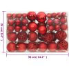 Julgranskulor 111 delar röd polystyren vidaXL – miniatyr 11