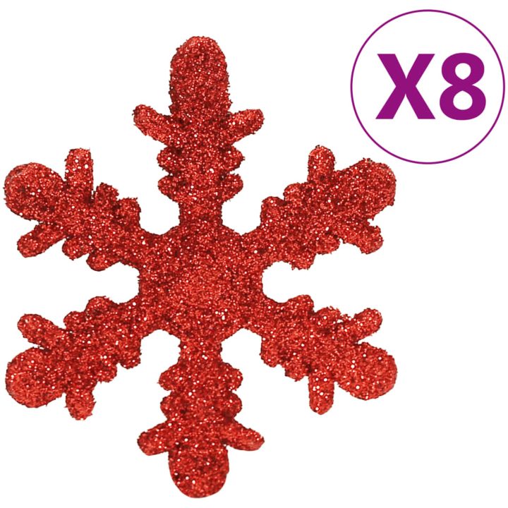 Julgranskulor 111 delar röd polystyren vidaXL – bild 9