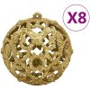 Julgranskulor 111 delar röd/grön/guld polystyren vidaXL – miniatyr 4