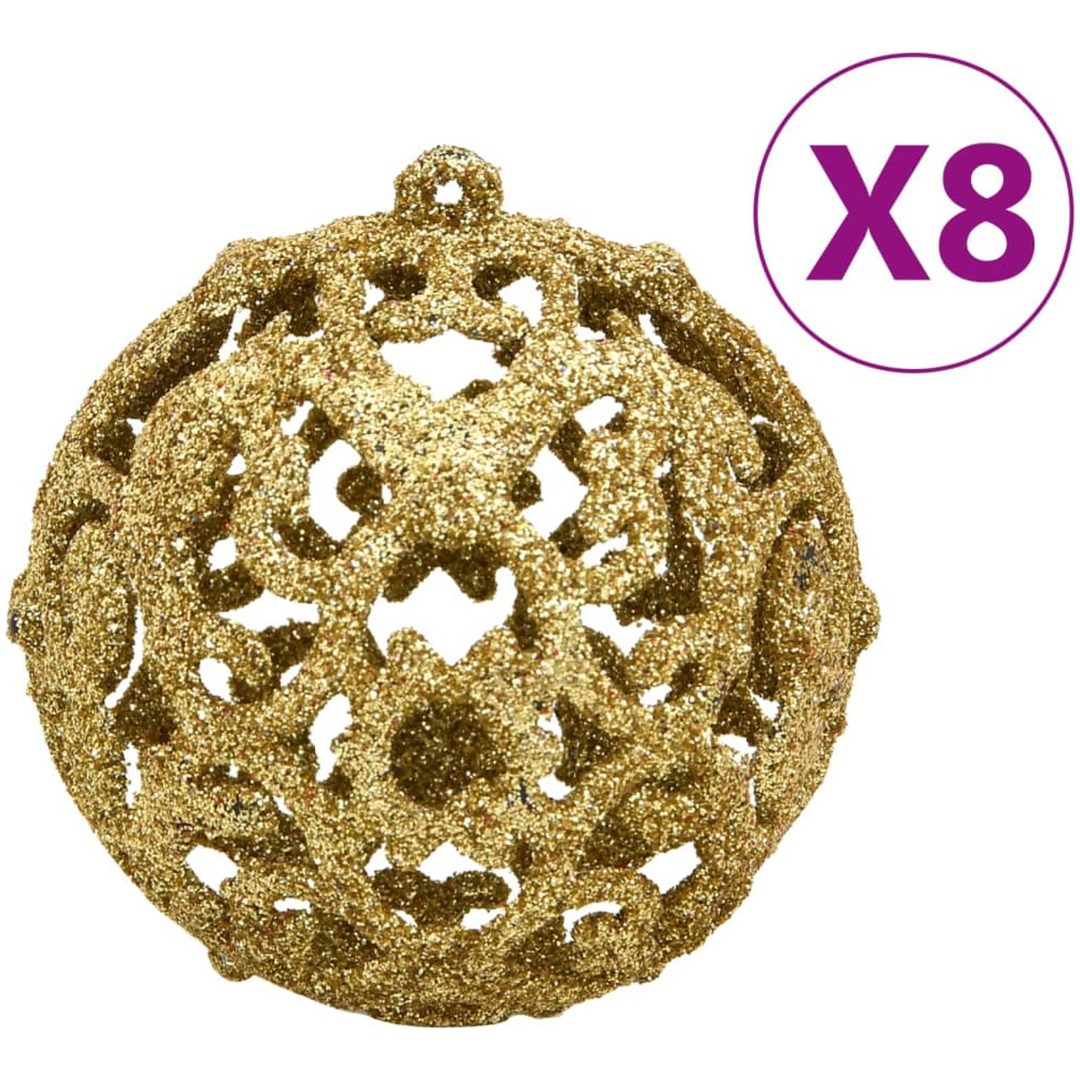 Julgranskulor 111 delar röd/grön/guld polystyren vidaXL – bild 4