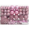 Julgranskulor 111 delar rosa polystyren vidaXL – miniatyr 2