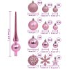 Julgranskulor 111 delar rosa polystyren vidaXL – miniatyr 11