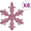 Julgranskulor 111 delar rosa polystyren vidaXL – miniatyr 9