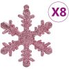 Julgranskulor 111 delar rosa polystyren vidaXL – miniatyr 10