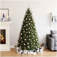 Julgranskulor 111 delar rosa polystyren vidaXL