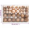 Julgranskulor 111 delar roséguld polystyren vidaXL – miniatyr 11