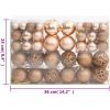 Julgranskulor 111 delar roséguld polystyren vidaXL – miniatyr 12