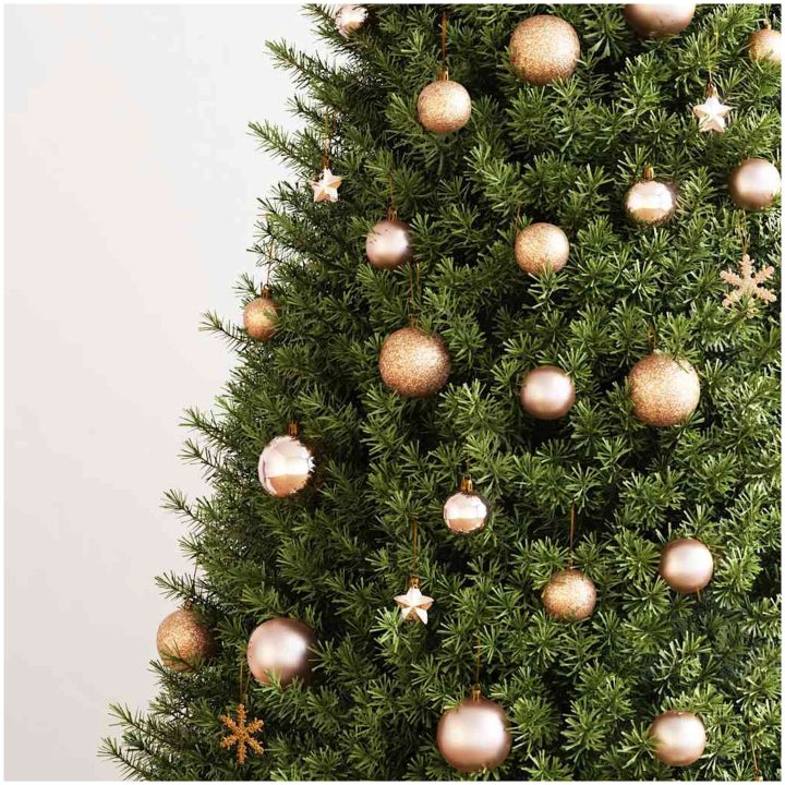 Julgranskulor 111 delar roséguld polystyren vidaXL – bild 3