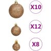 Julgranskulor 111 delar roséguld polystyren vidaXL – miniatyr 6