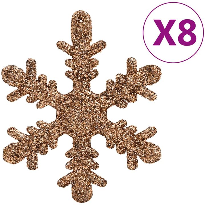 Julgranskulor 111 delar roséguld polystyren vidaXL – bild 9