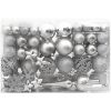 Julgranskulor 111 delar silver polystyren vidaXL – miniatyr 4