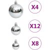 Julgranskulor 111 delar silver polystyren vidaXL – miniatyr 7
