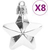 Julgranskulor 111 delar silver polystyren vidaXL – miniatyr 9