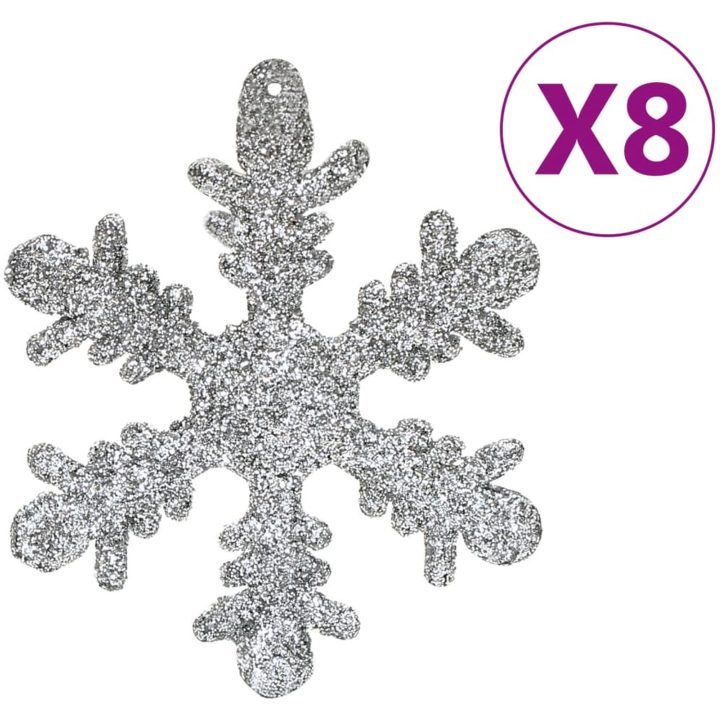 Julgranskulor 111 delar silver polystyren vidaXL – bild 10