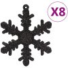 Julgranskulor 111 delar svart polystyren vidaXL – miniatyr 9