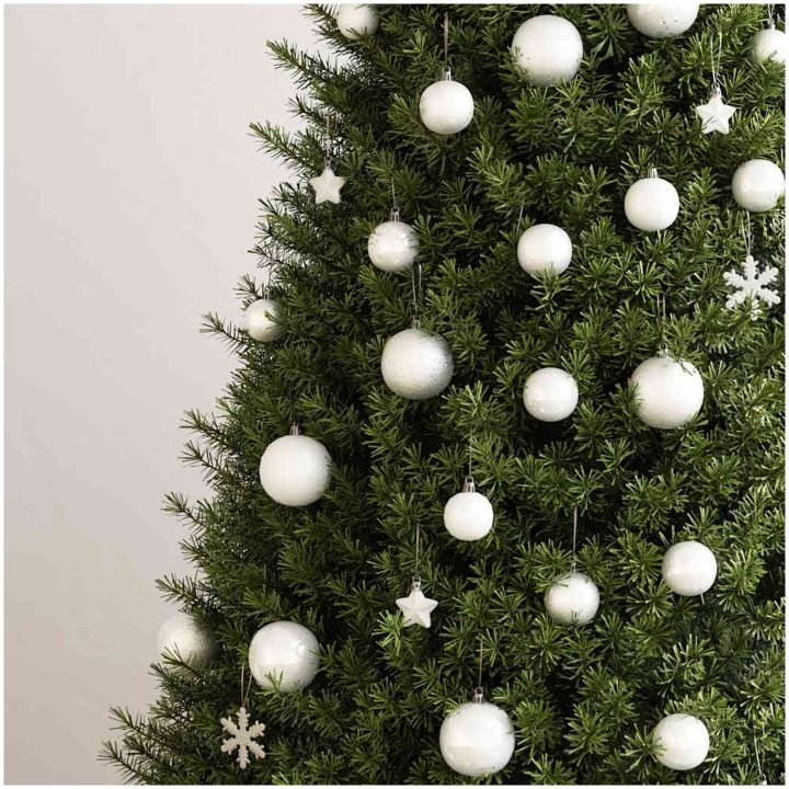 Julgranskulor 111 delar vit polystyren vidaXL – bild 3