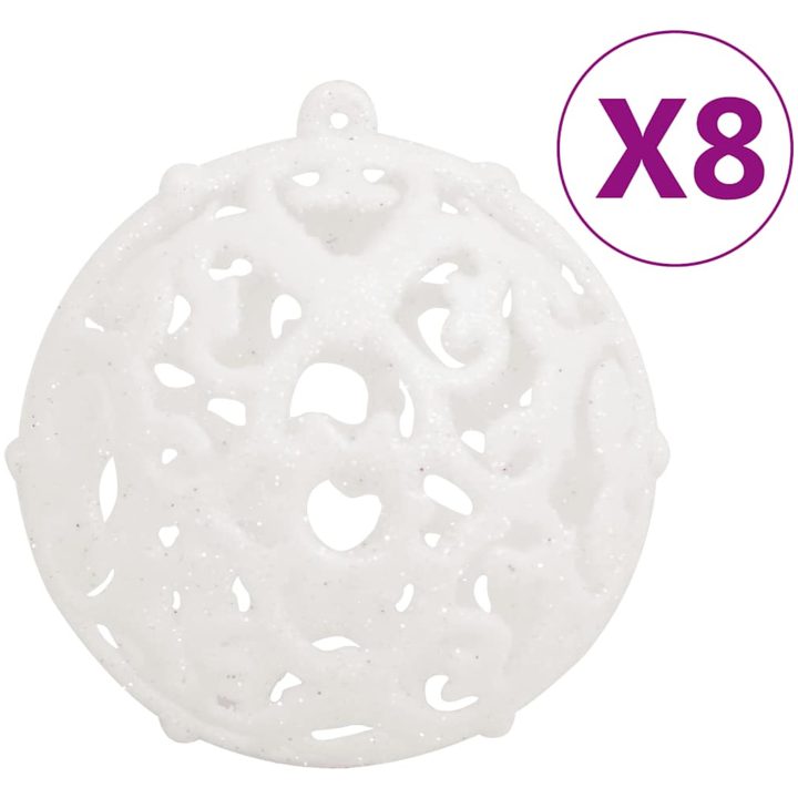 Julgranskulor 111 delar vit polystyren vidaXL – bild 4