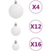 Julgranskulor 111 delar vit polystyren vidaXL – miniatyr 5