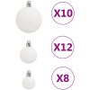 Julgranskulor 111 delar vit polystyren vidaXL – miniatyr 7