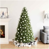 Julgranskulor 111 delar vit polystyren vidaXL