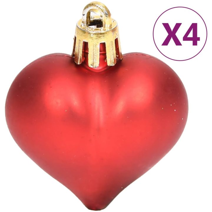 Julgranskulor 70 st guld och röd vidaXL – bild 11