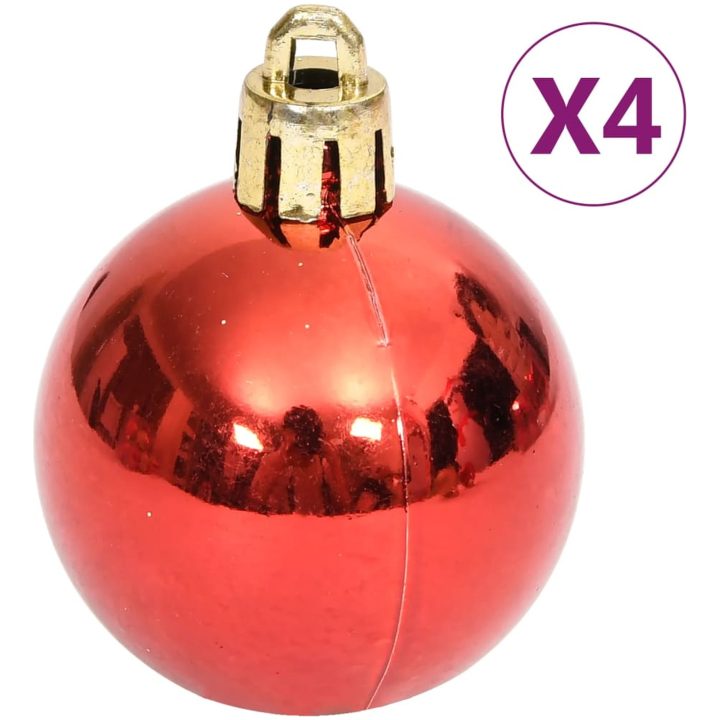 Julgranskulor 70 st guld och röd vidaXL – bild 12