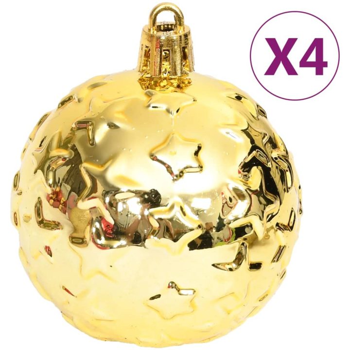 Julgranskulor 70 st guld och röd vidaXL – bild 6